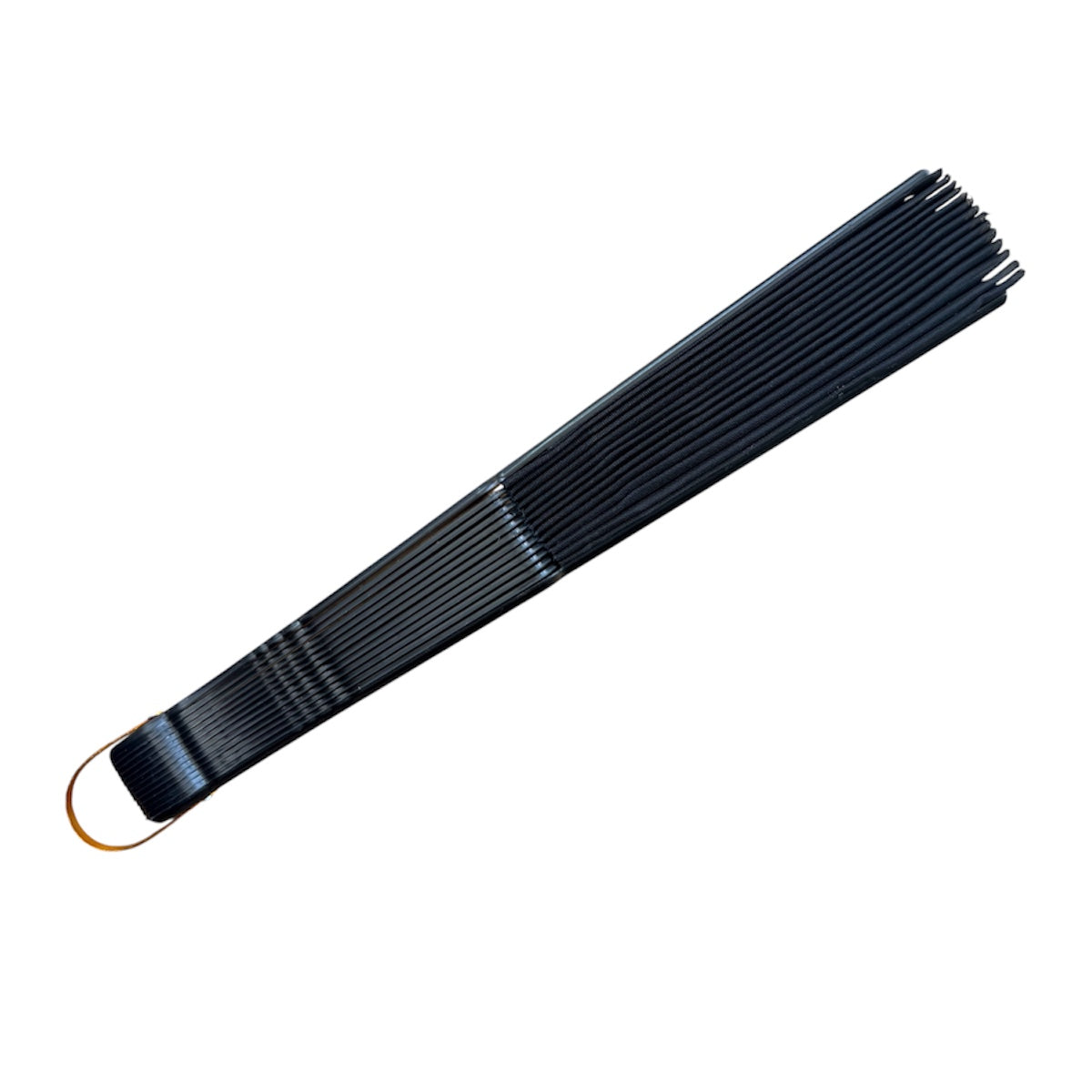 12 Abanico Negro Plastico