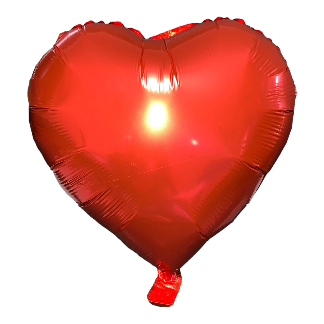 10 Globo Corazon Rojo