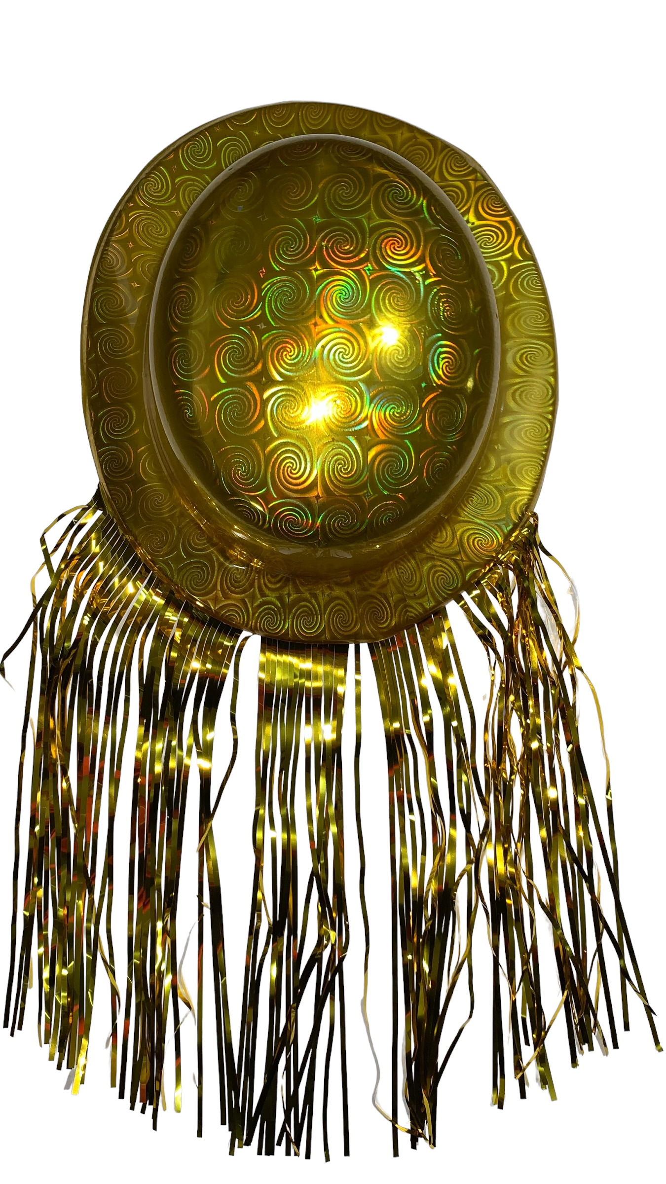 10 Bombin Peluca Metalica