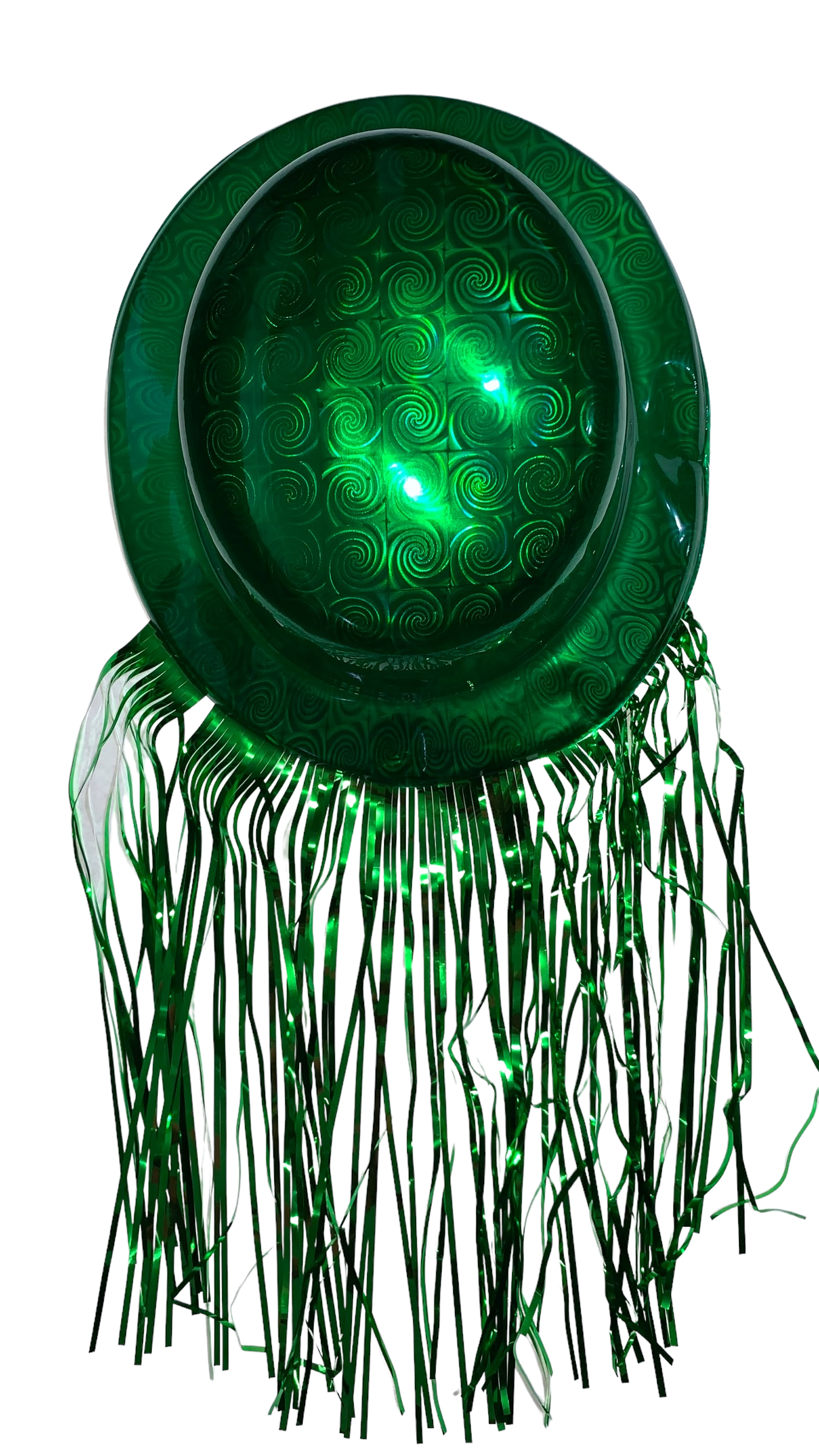 10 Bombin Peluca Metalica