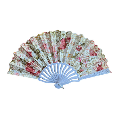 12 Abanico Plastico Flores