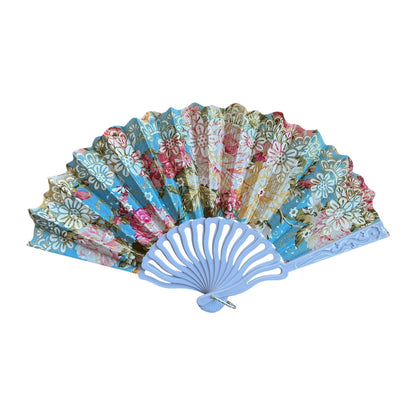 12 Abanico Plastico Flores