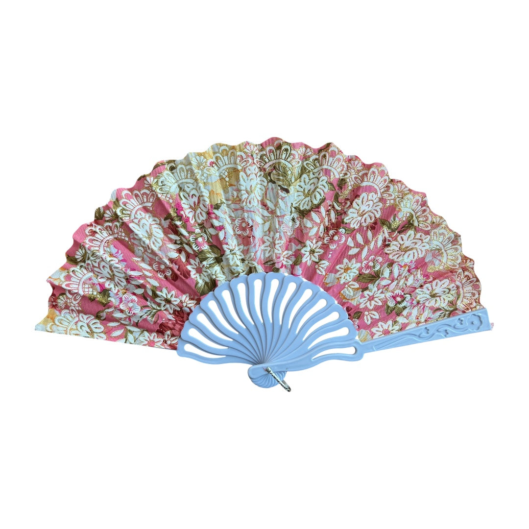 12 Abanico Plastico Flores