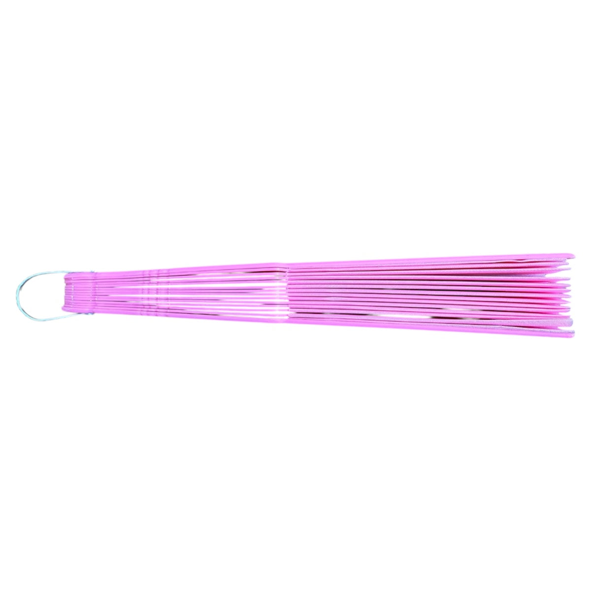 12 Abanico Rosa Plastico