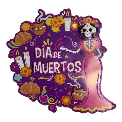 5 Adorno Dia de Muertos Grande