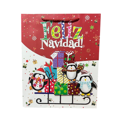 6 Bolsa Regalo Navidad Mediana