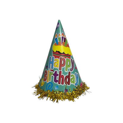 12 Sombrero Cono Cumpleaños