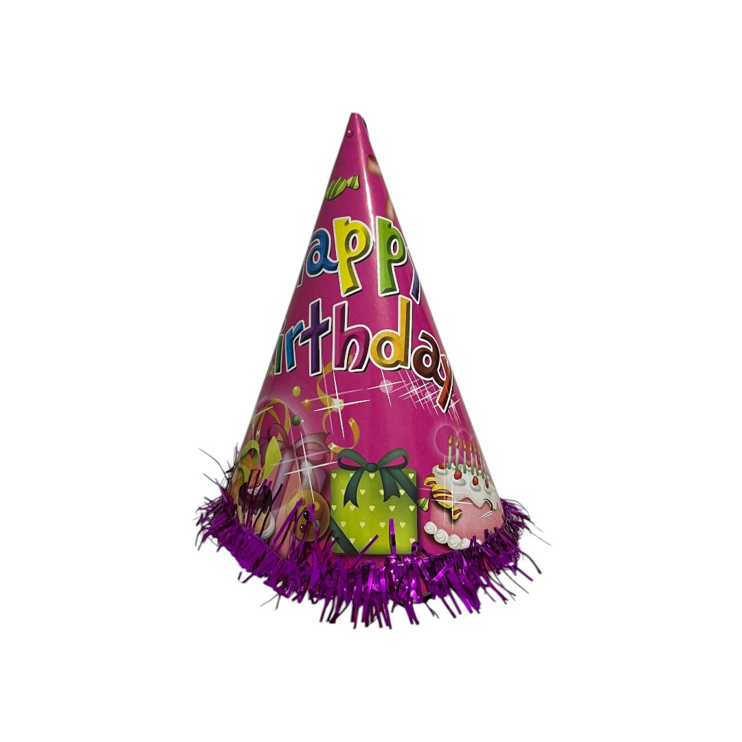 12 Sombrero Cono Cumpleaños