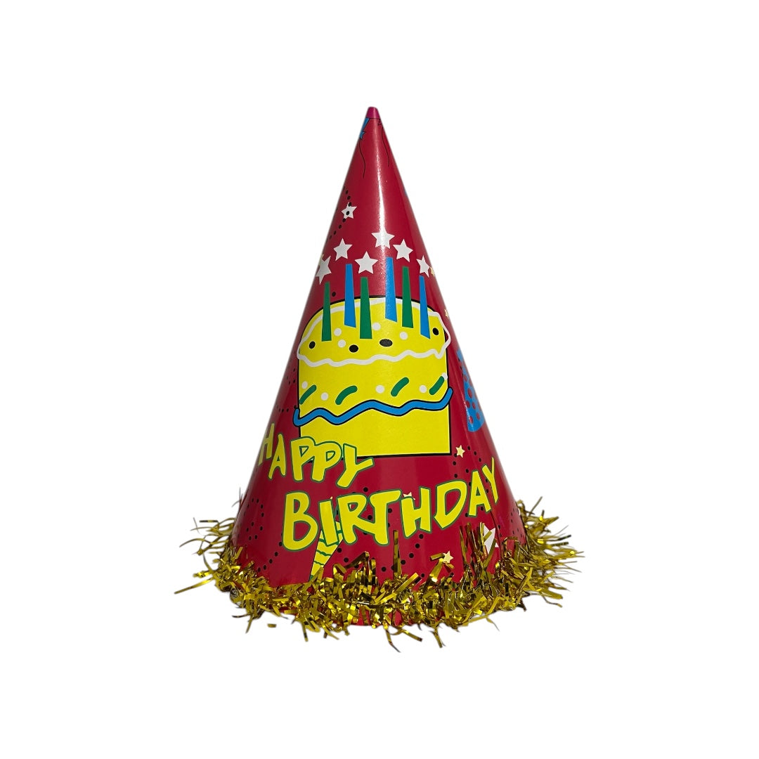 12 Sombrero Cono Cumpleaños