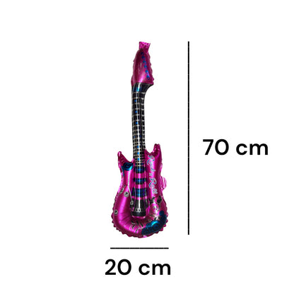 10 Guitarra Inflable Metalica