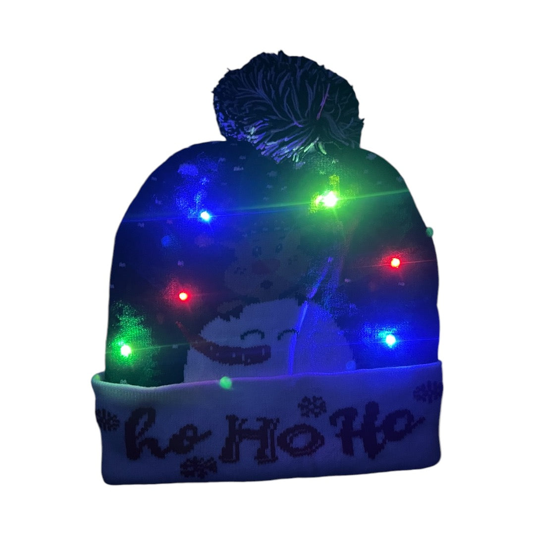 3 Gorro Navidad Con Luz