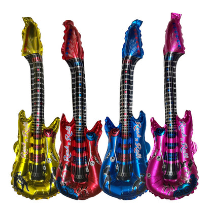 10 Guitarra Inflable Metalica