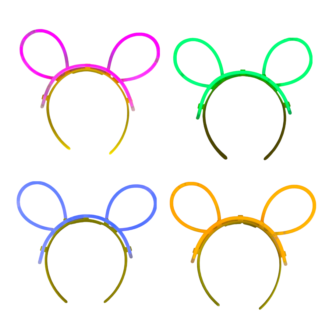 5 Diadema Mickey Neon