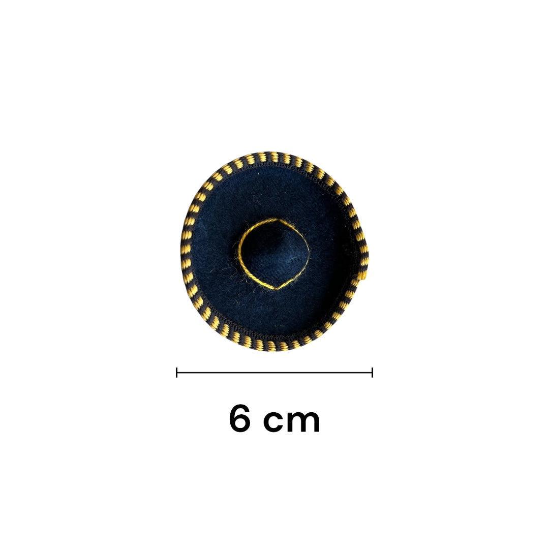 12 Sombrero Charro Adorno Jaripeo 6cm