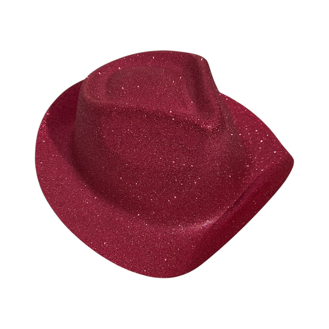 12 Sombrero Vaquero Diamantina Plastico