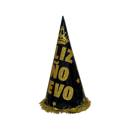 12 Gorro Cono Feliz Año Nuevo