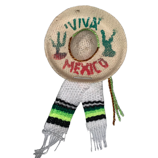 12 Sombrero Mini 5cm Con Sarape