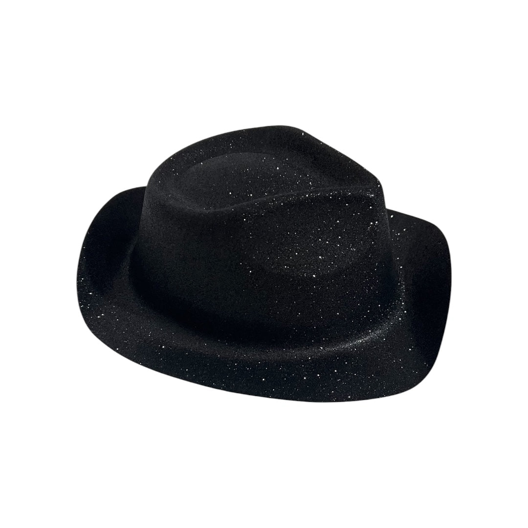 12 Sombrero Vaquero Diamantina Plastico