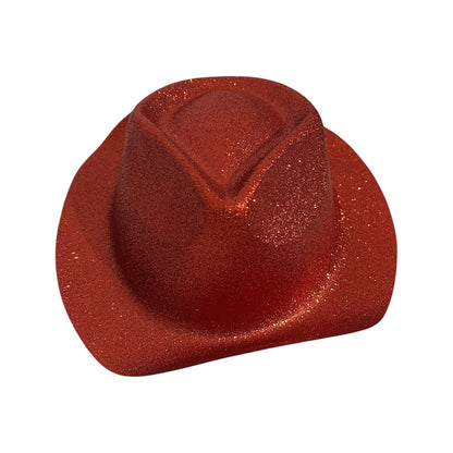 12 Sombrero Vaquero Diamantina Plastico