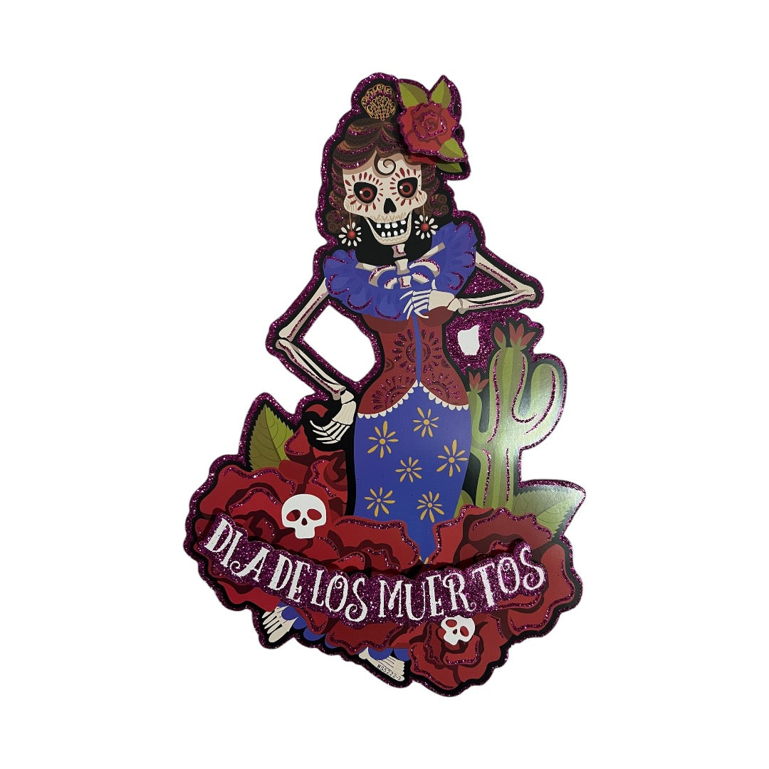 5 Adorno Dia de Muertos Mediano