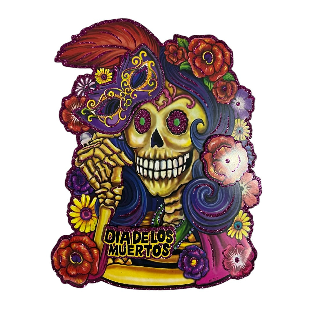 5 Adorno Dia de Muertos Mediano